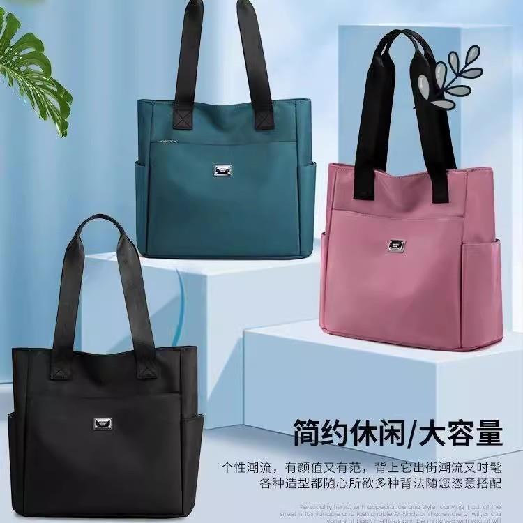 单肩妈妈包女大容量20新款女包帆布包高级感质感托特包时尚通勤