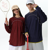 roaringwild 轻薄情侣T恤 莱赛尔撞色明线运动长袖 arch咆哮野兽