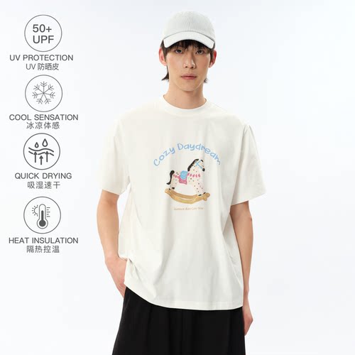 roaringwild小马印花凉感短袖