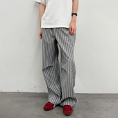 宽松美式 arch roaringwild 咆哮野兽 灰色条纹休闲裤 山本长裤 男