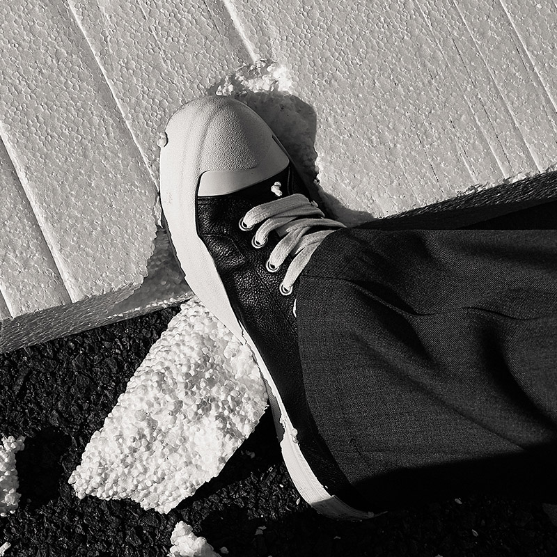 ROARINGWILD  咆哮野兽 黑色皮革硫化鞋