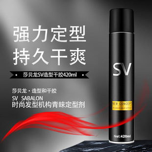 5瓶莎贝龙现货持久清香蓬松造型干胶发廊专用发胶定型喷雾420ml