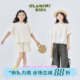 圆领上衣娃娃衫 OLAMIMI定制 泡泡袖 亲子女童立体刺绣法式 2025夏