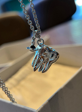 【进柜无压力】立体牙齿土星项链