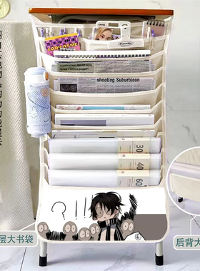 伪装学渣同款挂书袋多功能课桌收纳袋神器学生大容量挂书袋男女