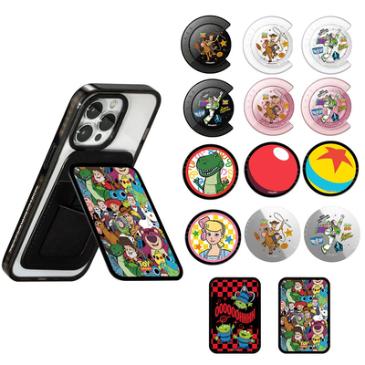 玩具总动员CASE啪嗒强磁吸Magsafe手机折叠卡包气囊伸缩指环支架