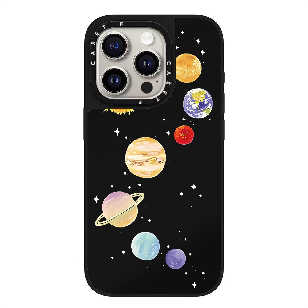 失重宇航员太空星球CASE苹果手机壳适用iPhone16ProMax苹果15/14/13/12镜面磁吸MagSafe硬壳