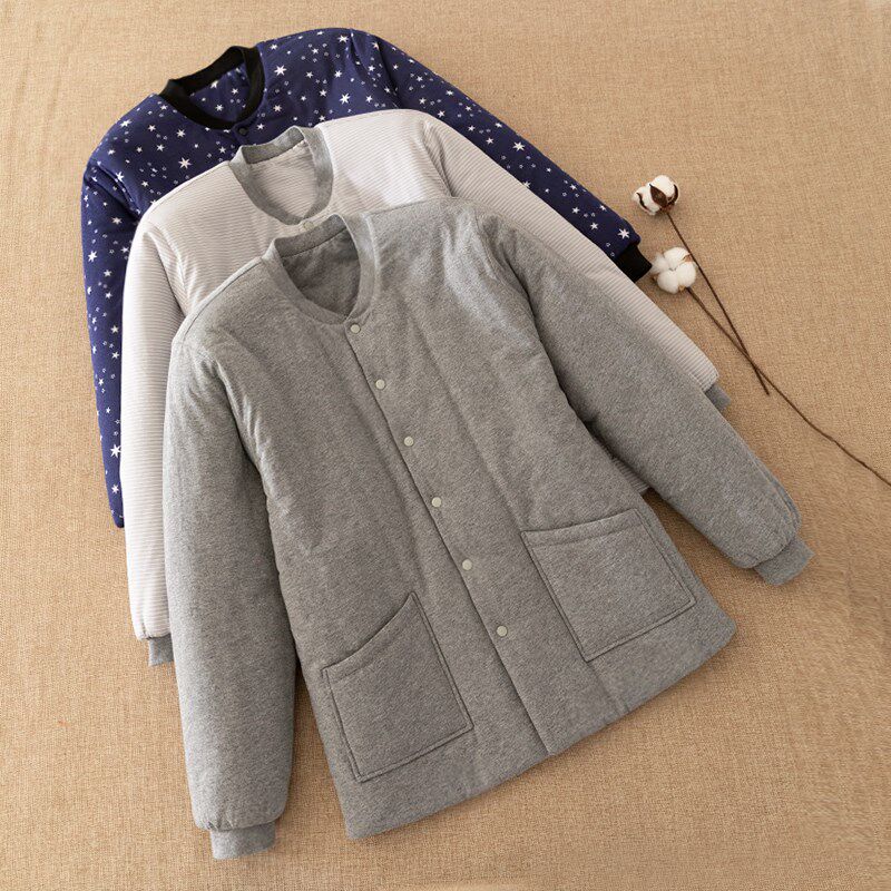 纯棉花内胆小棉袄男 贴身内穿男士加厚棉衣 爸爸防寒保暖棉服冬季