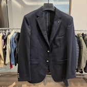 男士 H系秋冬新款 商务休闲毛呢西服平驳领单西外套 羊绒 高端羊毛