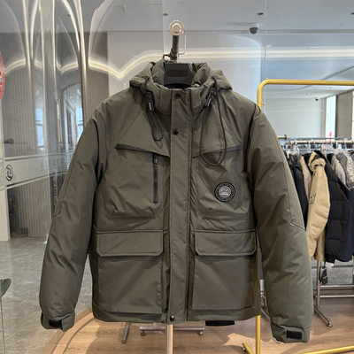 山系户外宽松工装连帽棉衣外套