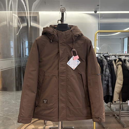 商场单三防防风防水连帽羽绒服