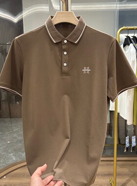 H家冰爽棉商务休闲翻领短袖POLO