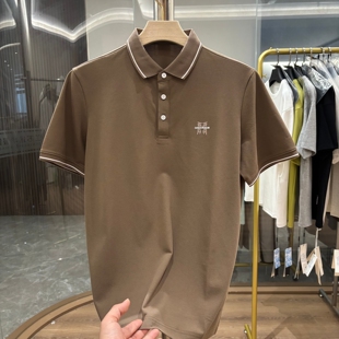 【H剪】冰爽棉！沉稳大气！夏季男士简约商务休闲翻领短袖POLO衫
