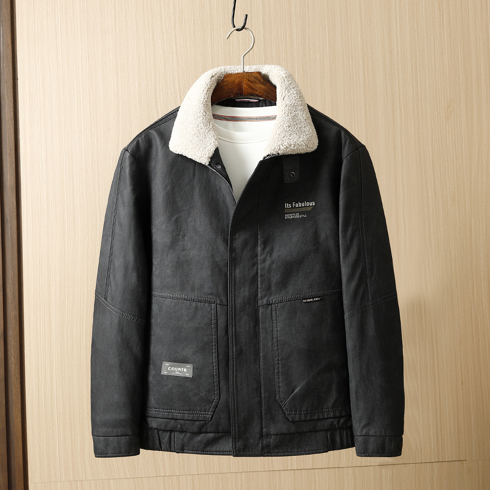 三防免洗面料羽绒服翻领