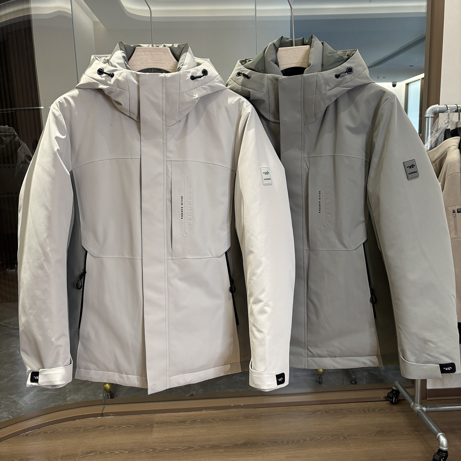 H家95绒防寒保暖休闲连帽羽绒服