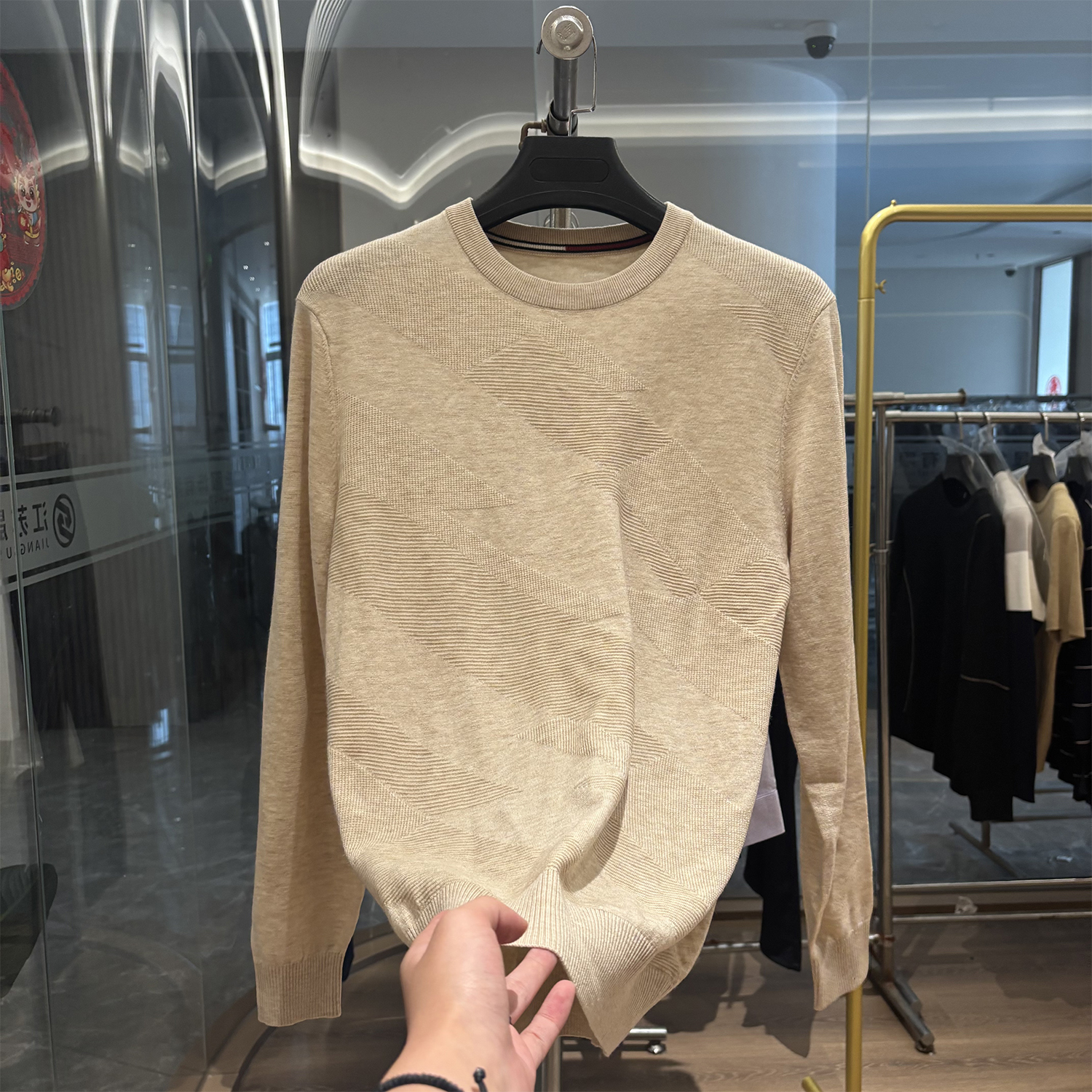 雅家柔软亲肤简约针织衫打底毛衣