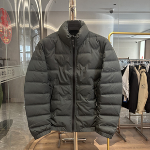 雅家 男士 90鸭绒 冬季 简约休闲立领轻便保暖羽绒服 压胶锁绒