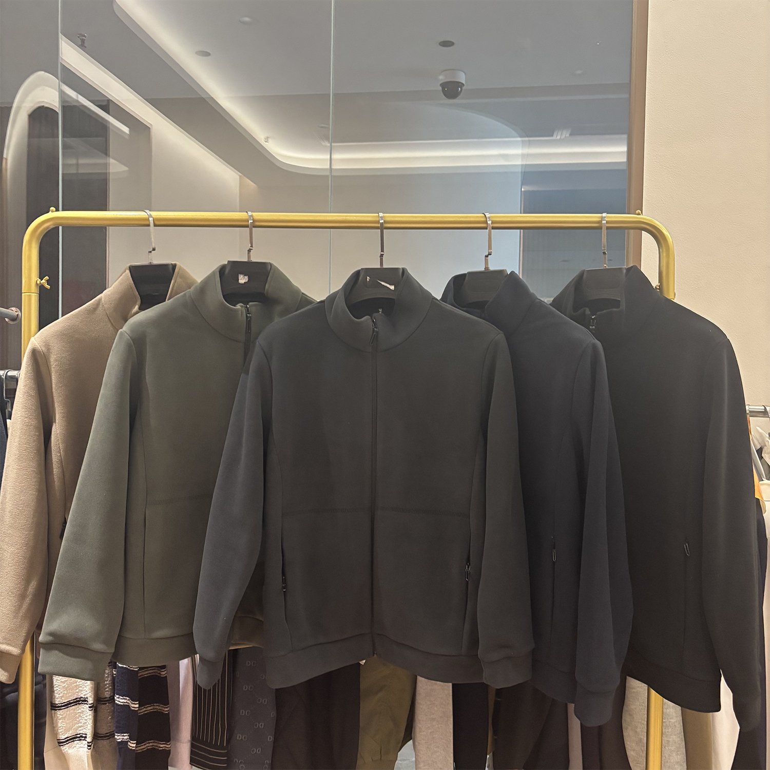 温暖摇粒绒宽松保暖纯色休闲外套