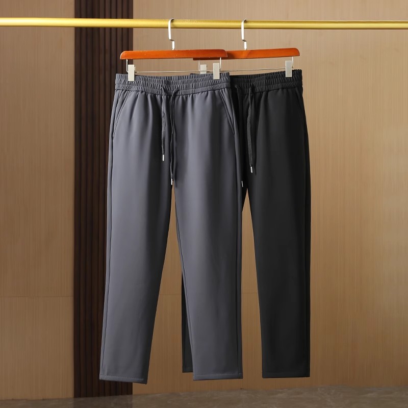 紧腰直筒防风防水加绒加厚