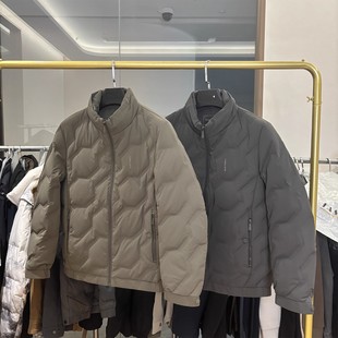 【雅家】90绒！全身压胶充绒！冬季新款简约休闲立领保暖羽绒服男