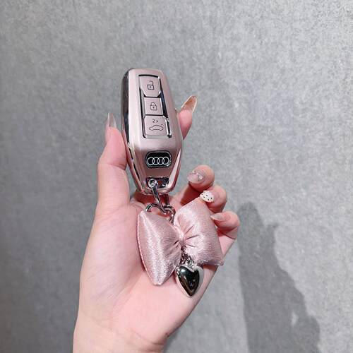 适用奥迪26新款A5L车钥匙套新Q5l壳Q6Le-tron扣C9A6L包新a6尊享型