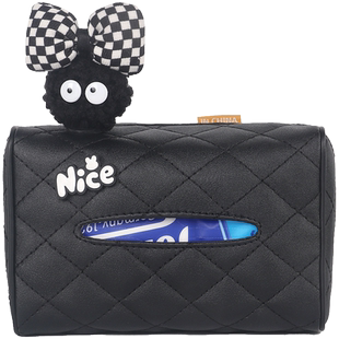 车载纸巾盒2026新款卡通可爱汽车用中控台遮阳板挂式高级感抽纸盒