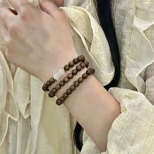 A「她非池物」新中式保平安纳福招财寓意手串串珠编织手链女