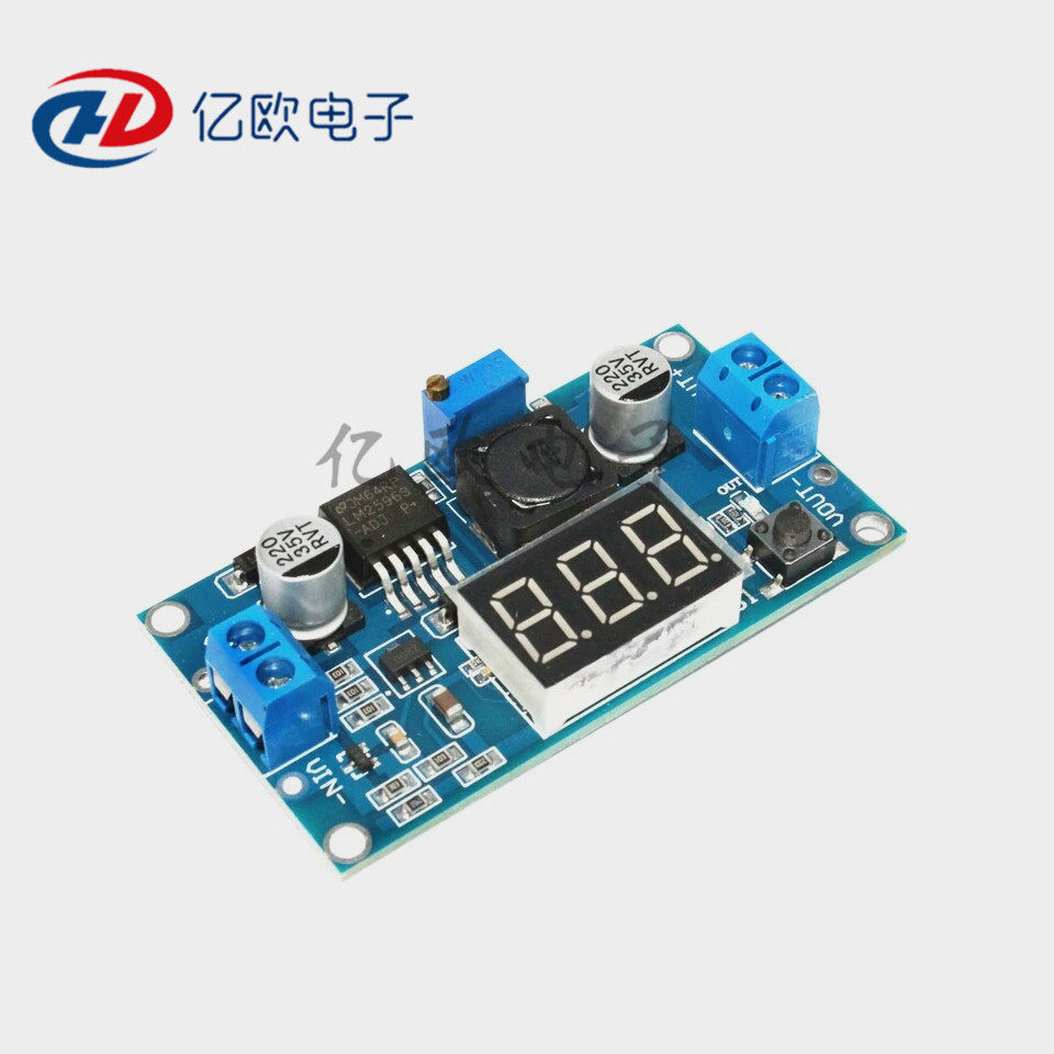 新款 DC-DC可调稳压电源模块 LM2596降压模块 带电压表数字显示
