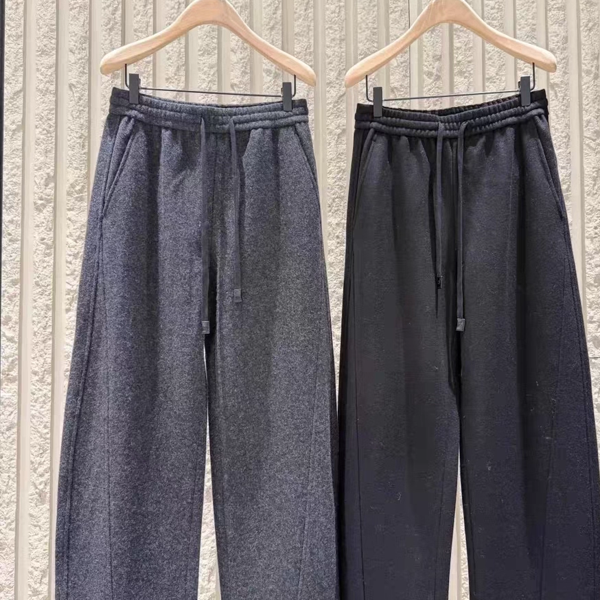 【acti系列】正品卫裤2025冬新品绵羊毛毛呢弯刀裤MBE4PAT016