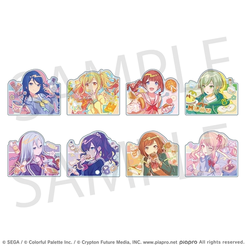 世界计划多彩舞台插画亚克力徽章