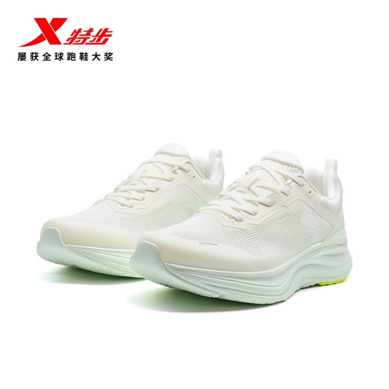 特步行云丨跑鞋女士2025夏季新款减震运动鞋子黑色透气休闲跑步鞋