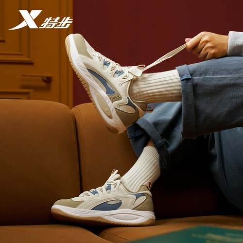 特步驭桀PLUS|板鞋透气男鞋2026夏季新款运动鞋增高百搭休闲鞋子