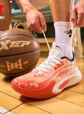 特步轻羽6代Lite|篮球鞋实战缓震内外场2025夏季新款男鞋运动鞋