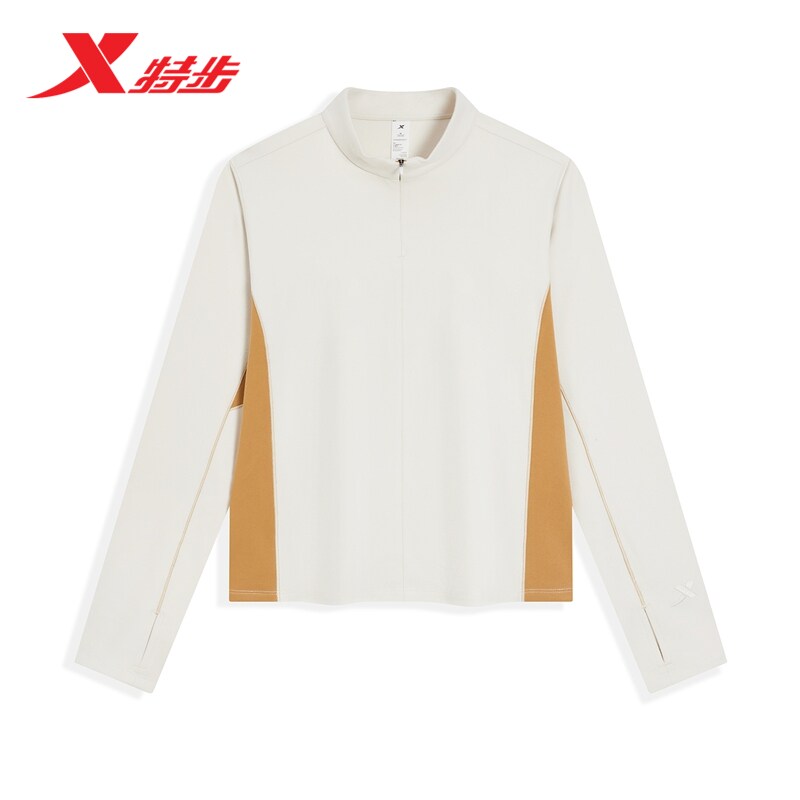 特步2026冬季新品运动T恤女874428030017