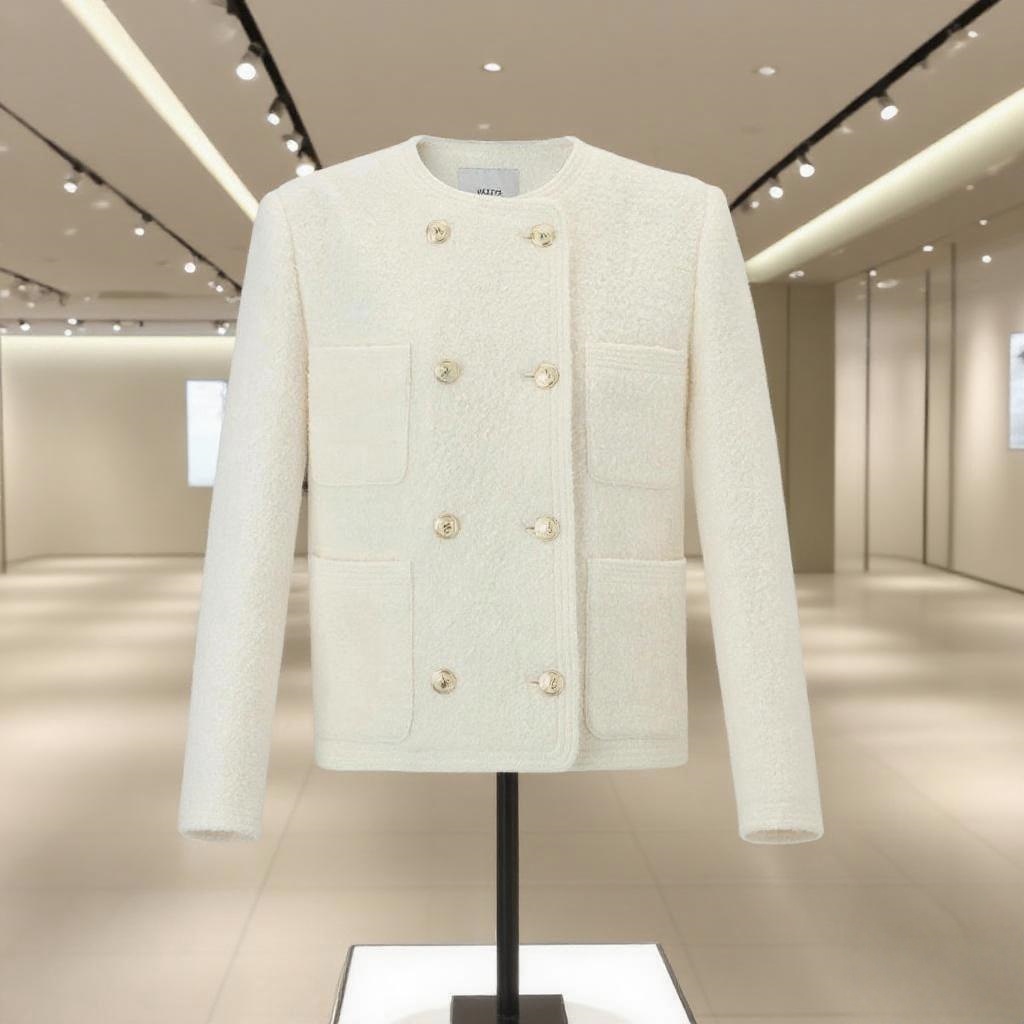 专柜正品Hazzys哈吉斯2025冬款女士羊毛西服百搭单西 ASUSJ0CDJ14