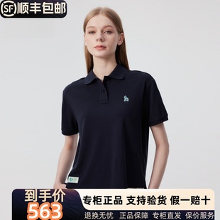 宽松T恤上衣 Hazzys哈吉斯短袖 新款 polo衫 ASTSE0CBE08 女2025夏季