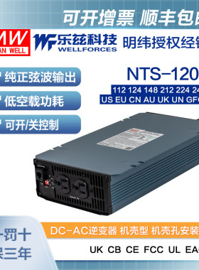 NTS-1200-112/124/148/212/224/248明纬DC-AC逆变器US/EU/CN/AU