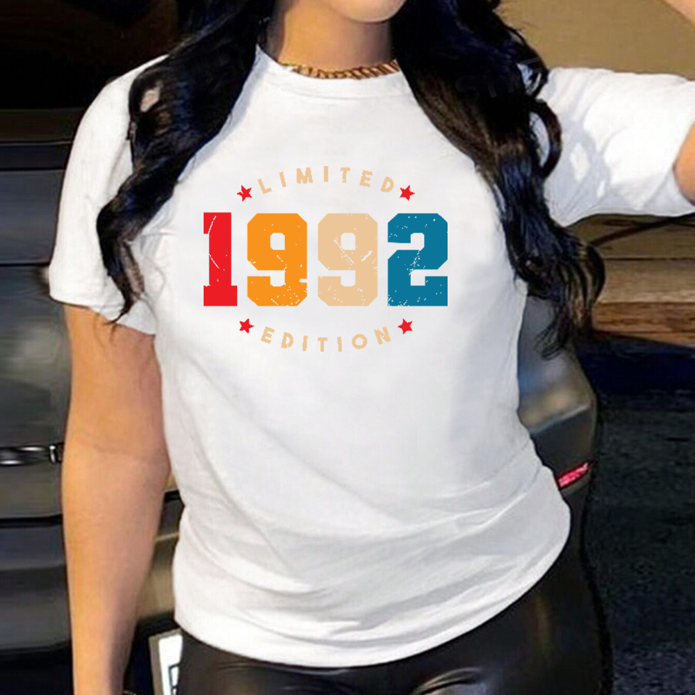 欧美女装薄款纯棉短袖