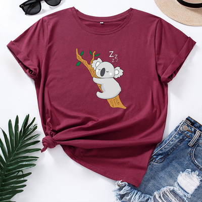 欧美女装薄款纯棉短袖