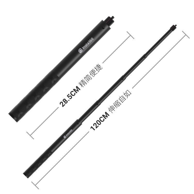 SHADOWSTONE INSTA360 X4 |ACE PRO |GO 3| X3 파노라마 액션 카메라 보이지 않는 확장 텔레스코픽 셀카 스틱 확장 회전 총알 시간 핸들 삼각대 원래 액세서리