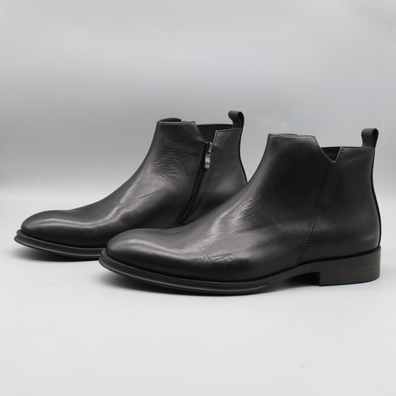 HIGH-END CATTLE GOODS PICKING UP SCARCE LEATHER MENS CHELSEA BOOTS BRITISH STYLE HIGH-TOP TREND MENS BOOTS MARTIN BOOTS