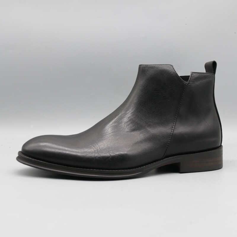 HIGH-END CATTLE GOODS PICKING UP SCARCE LEATHER MENS CHELSEA BOOTS BRITISH STYLE HIGH-TOP TREND MENS BOOTS MARTIN BOOTS