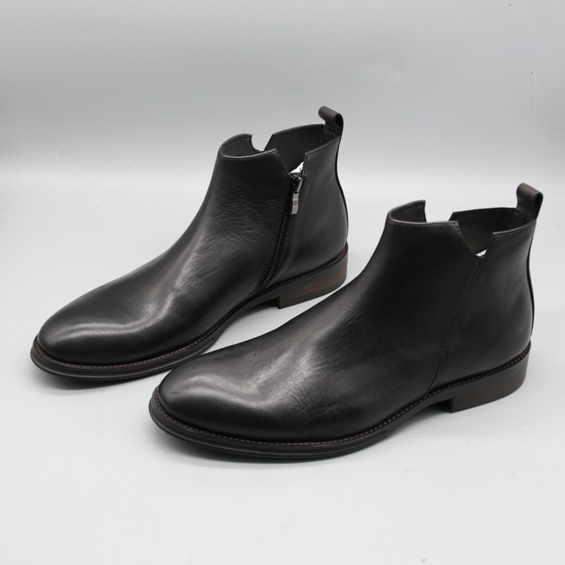 HIGH-END CATTLE GOODS PICKING UP SCARCE LEATHER MENS CHELSEA BOOTS BRITISH STYLE HIGH-TOP TREND MENS BOOTS MARTIN BOOTS