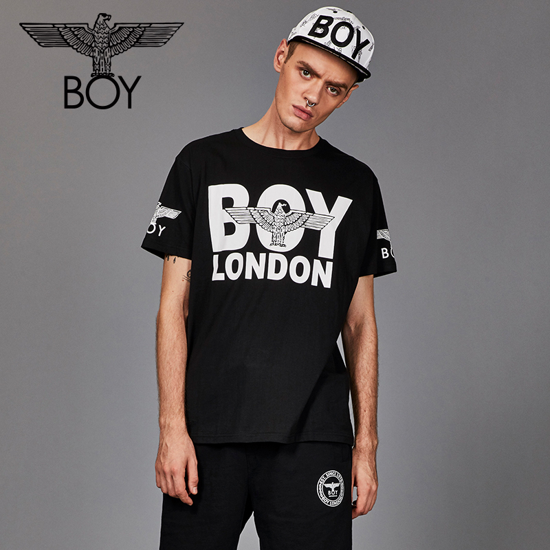boy london 老鹰款宽松大码印花短袖T恤2018秋季新款B182NC209102