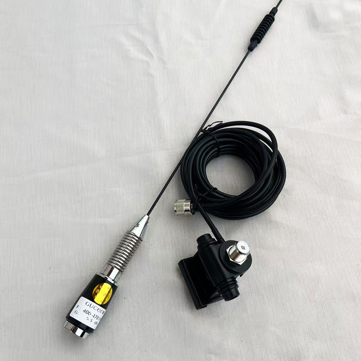 HTY弹簧减震底座出租车载电台对讲机车台货车天线UV单段笛子杆子