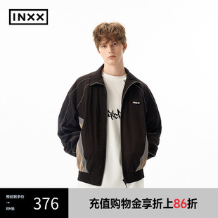 夹克男女同款 式 INXX XRF1140557 潮牌撞色拼接短外套运动服款