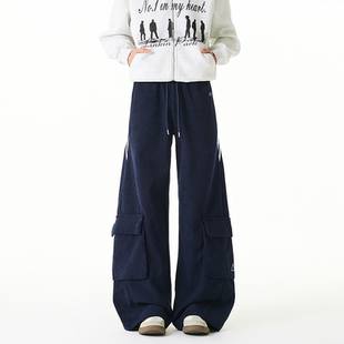 STREET灯芯绒加绒工装 宽松直筒休闲运动卫裤 裤 秋冬新款 男士 INXX