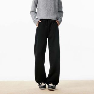 STREET加绒加厚重磅休闲裤 垂感直筒运动卫裤 子男士 新款 秋季 INXX