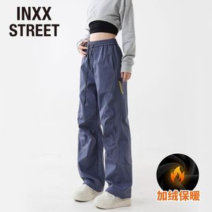 STREET美式 休闲裤 高街防水防风冲锋裤 秋冬加绒工装 男女同款 INXX