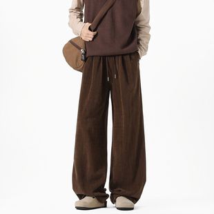 男士 灯芯绒宽松重磅卫裤 秋冬季 新款 子 INXX 运动休闲裤 STREET美式